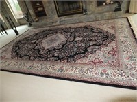 Black Background Oriental rug 16' x 10'