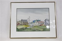 Mary Tuck Corelli Signed Framed Watercolor