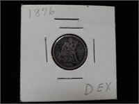 1876-P Seated Liberty Silver Dime