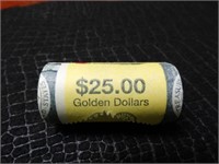 Roll of 2000-P Sacagawea Uncirculated Dollar Coins