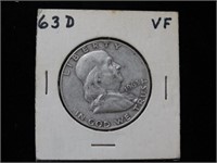 1963-P Franklin Silver Half Dollar