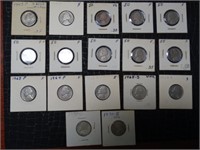 Lot of 17 Jefferson Silver Nickels