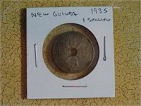 1935 New Guinea 1 Shilling Coin