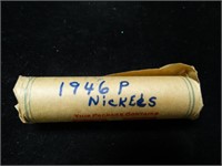 Roll of 1946-P Jefferson Nickels