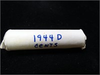 Roll of 1944-D Lincoln Wheat Pennies (50)