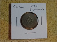 1920 Cuba 5 Centavos Coin
