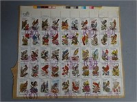 Full Set of Postmarked State Bird & Flower Set