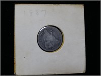 1887-P Seated Liberty Silver Dime