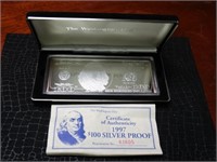 1997 $100 Silver Proof - 1/4 Lb. ,999