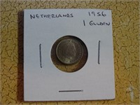 1956 Netherlands 1 Gulden Coin