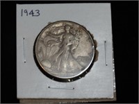1943 Walking Liberty Silver Half Dollar