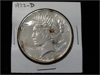 1922-D  Peace Silver Dollar
