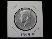 1964-D  Kennedy Silver Half Dollar