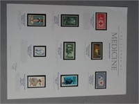 Limited Edition Stamps of Medicine Sheet w/ Stamps