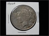 1922-P  Peace Silver Dollar