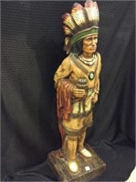 Signed Tall Indian Statue