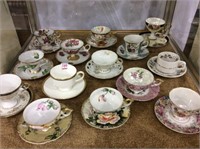 Lg, Group of Approx. 14 Various Cups & Saucers-