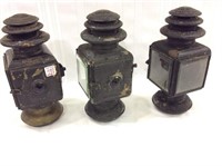 Lot of 3 Lanterns Including One Marked Solar #933