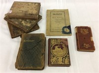 Group of 7 Old Books Including 3-1800's