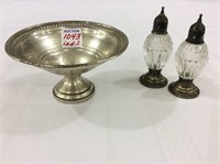 Lot of 3 Sterling Silver Including Sm. Compote