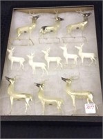 Group of 11 Vintage Mercury & Glass Reindeer