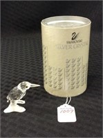 Swarovski Silver Crystal Bird Figurine w/