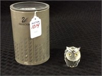 Swarovski Silver Crystal Owl Figurine