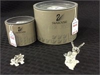 Lot of 2 Swarovski Silver Crystal Figurines