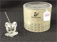 Swarovski Silver Crystal Lg.  Mouse Figurine
