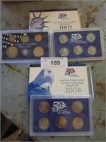 2002 Proof Set and 2008 State Quarter Proof