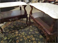 Italian Marble Top Side Tables