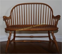 SOLID CHERRY WINDSOR STYLE BENCH