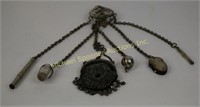 SILVERPLATE CHATELAINE - EARLY 20TH CENTURY