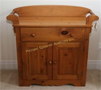 SOLID BLACK CHERRY WASH STAND