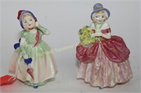 TWO SMALL ROYAL DOULTON FIGURINES - CISSIE & BABIE