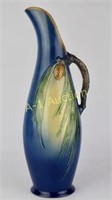 Roseville Blue Pine Cone Tall Ewer