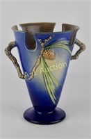 Roseville Blue Pine Cone Vase