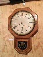 Seth Thomas antique Regulator clock in Oak case.