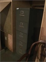 Vintage five drawer legal sized file cabinet.
