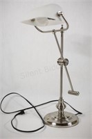 Chrome Adjustable Weighted Heavy Desk Lamp