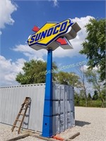Sunoco Light Up Pole Sign