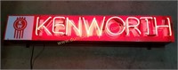 New Kenworth Horizontal Neon Sign 8"x48"