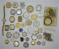 Misc. Lot of Watch & Pocket Watch Parts