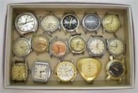 16 pcs. Vintage Wrist Watch Movements