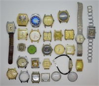 Large Lot of Misc. Vintage Wrist Watches