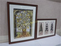 Triptych & Lemon Tree