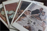 4 Norman Rockwell Prints