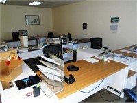 7 Desk work stations bulk office furniture lot
