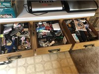 Contents of 3 Drawers - Calculators, Patches, Etc