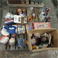 Pepsi items- hats, tins, bottles